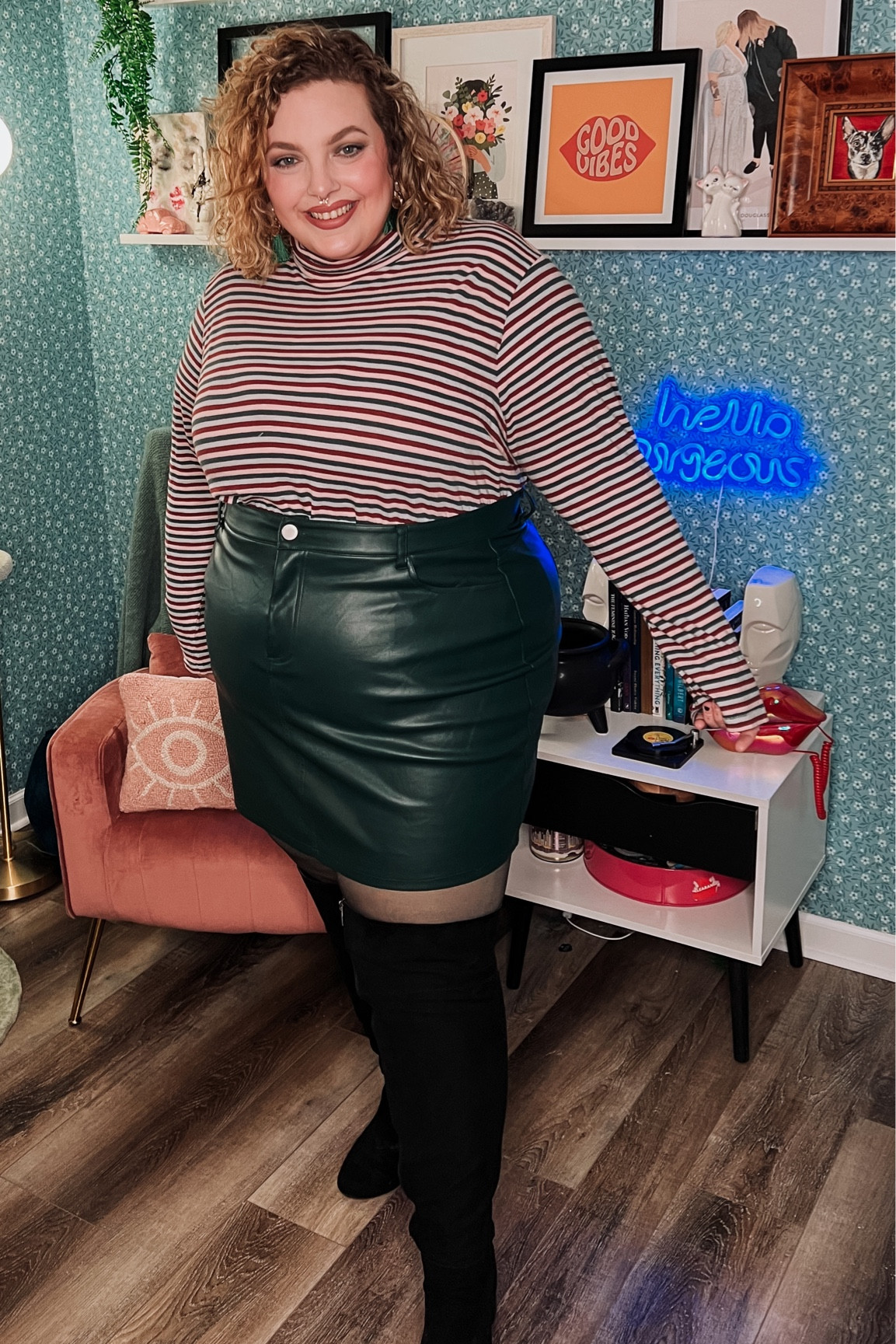 Faux tights, fleece lined leggings for the plus size fashion babe who wants to wear skirts all winter 🧡🎄

#LTKcurves #LTKstyletip #LTKunder50