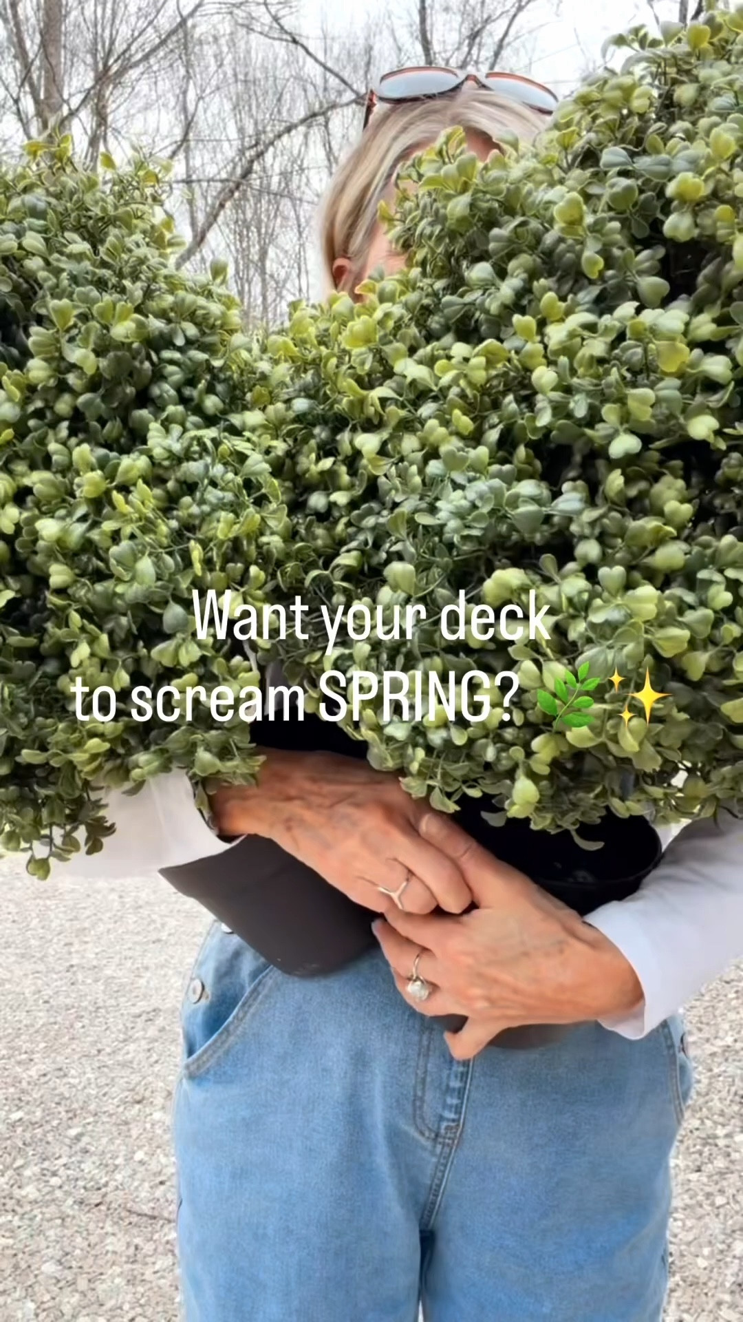 Styled this on my deck… and I can’t stop staring at it 🌿👀

Faux boxwoods + a tall planter + a cascading vine = the easiest way to make a space feel pulled together.
#outdoorplanters #patiostyling #outdoorspaces #planters #gardening #Wayfair #WayfairCreator @Wayfair 

#LTKdayinmylife #LTKSaleAlert #LTKSeasonal