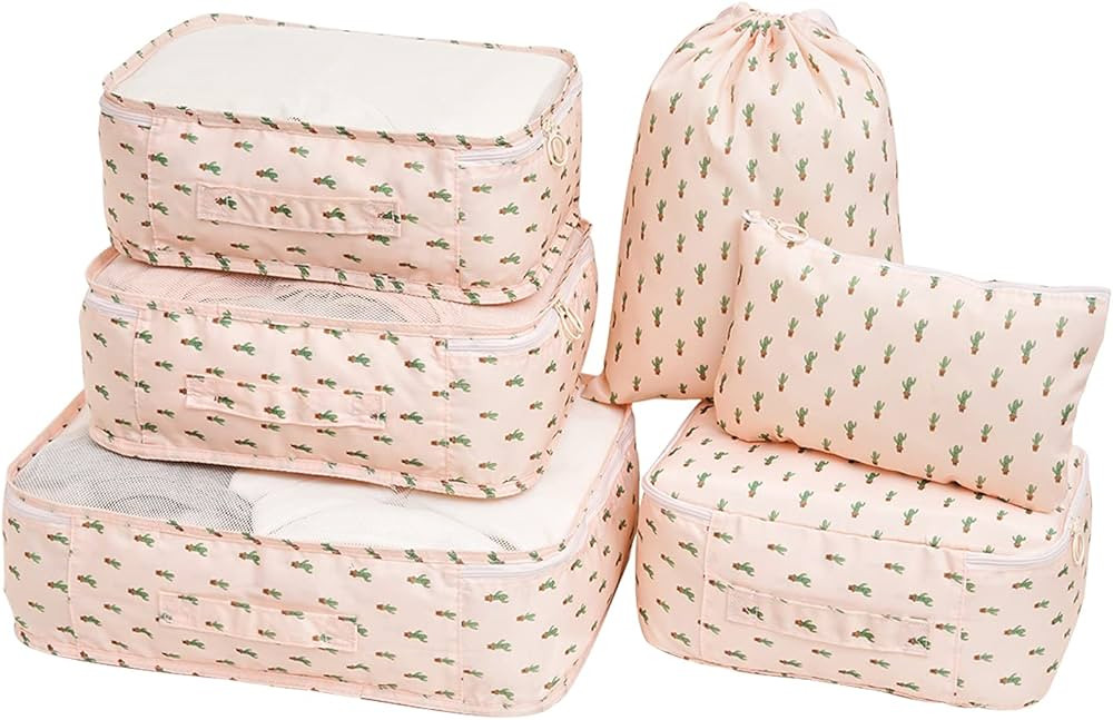 PROMUN Travel Packing Cubes, 6 Set Luggage Organizer with Laundry Bag, Luggage Compression Pouche... | Amazon (CA)