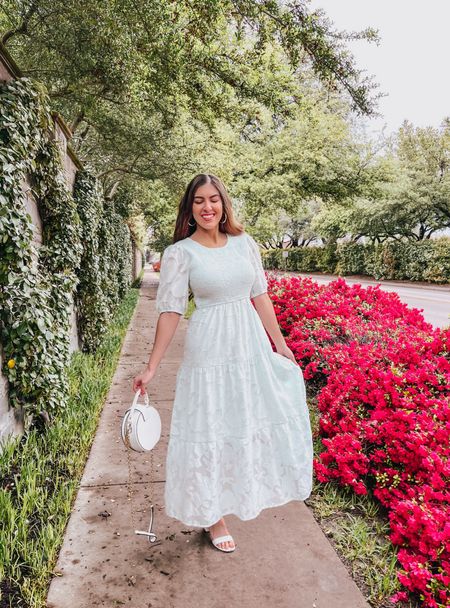 Beautiful Spring Floral Dress 🩵💚 It’s a perfect mint green color for spring season. Wear for an Easter Dress, Wedding Guest Dress, Bridal Party Dress and any event. Wearing size Small. Comes in many colors. 



#LTKtravel #LTKwedding #LTKfindsunder50