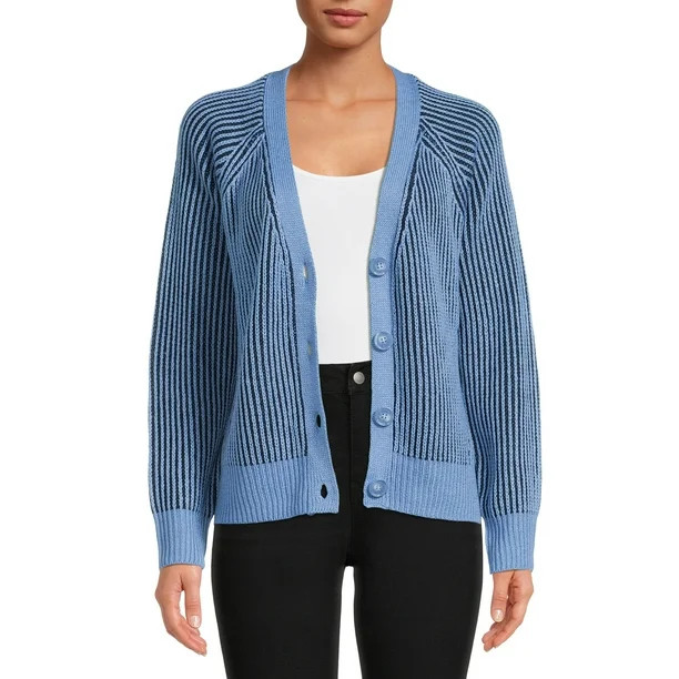 Time and Tru Women's Boyfriend Cardigan | Walmart (US)