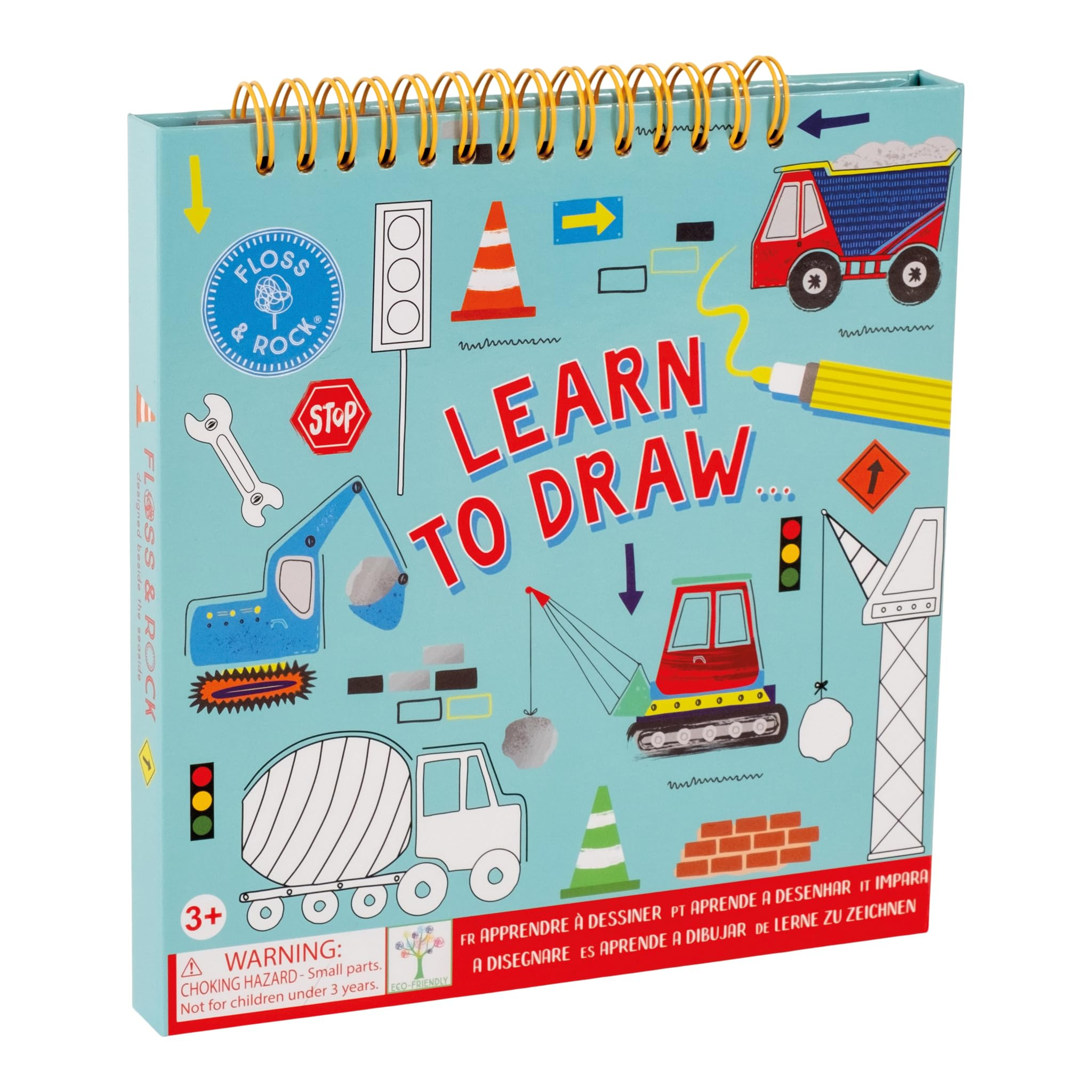 Floss and Rock Learn to Draw, Construction, 7-inches Length, Drawing Book for Kids, 48P6040 | Amazon (US)