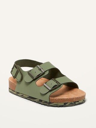 Faux-Leather Double-Buckle Sandals for Toddler | Old Navy (CA)