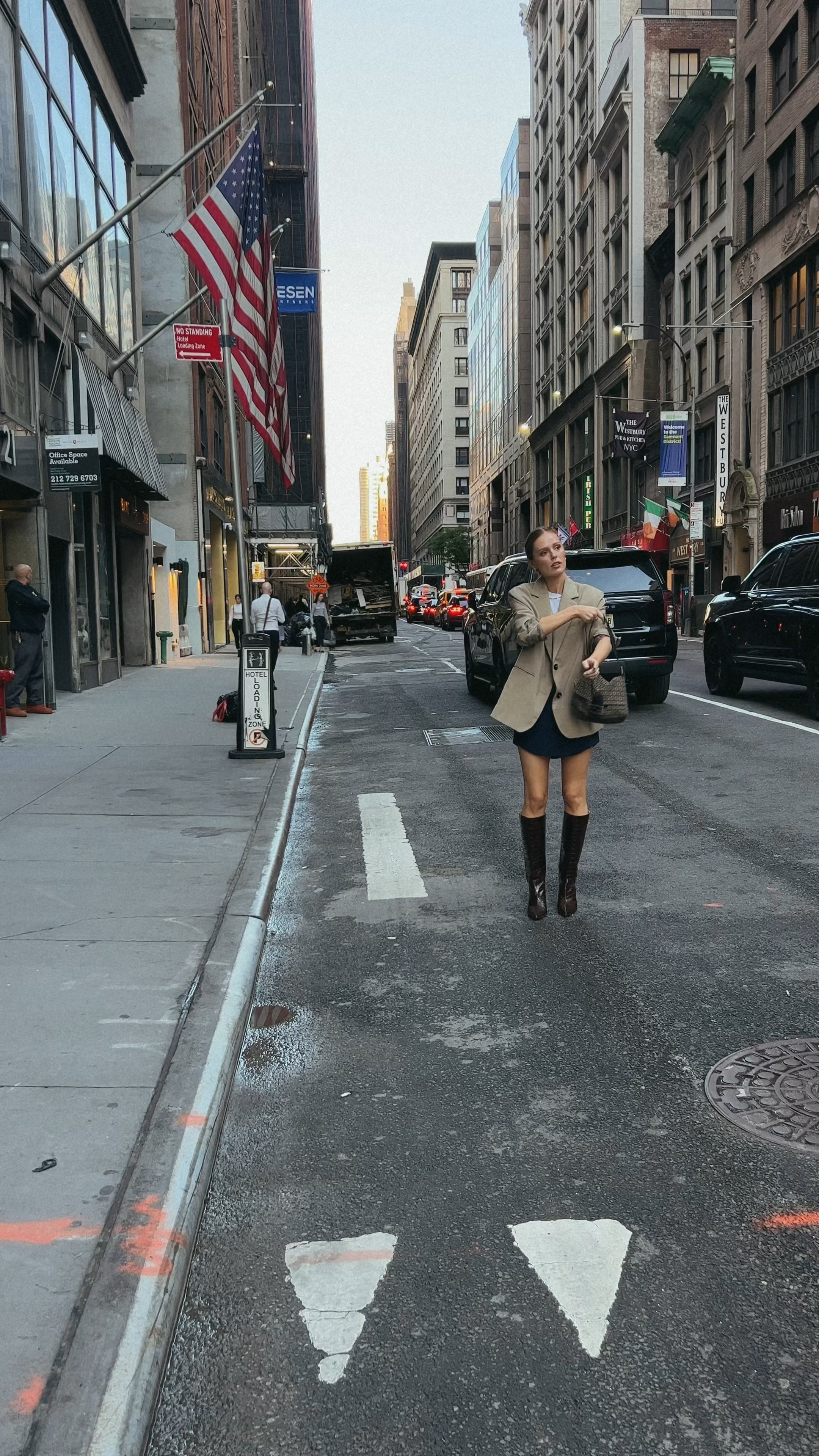 Beige blazer with mini skirt and brown knee high boots outfit for fall 

#LTKSeasonal #LTKshoecrush
