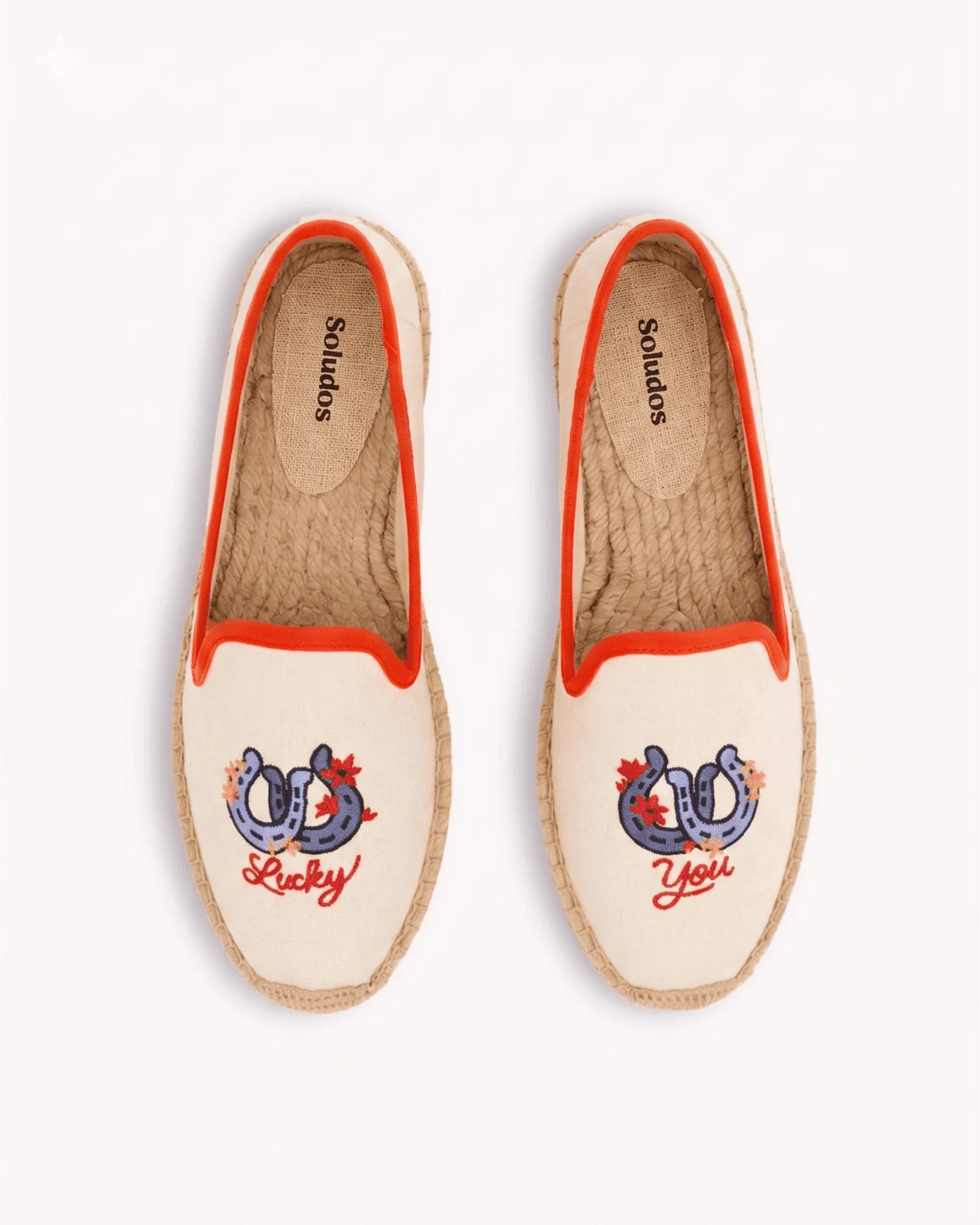Women's Smoking Espadrille | Embroidery | Draper Lucky You - Natural U | Soludos
