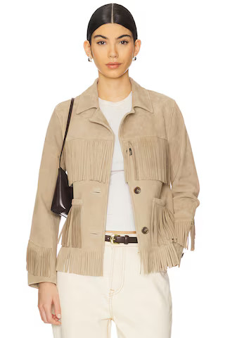 Joni Suede Fringe Jacket | Revolve Clothing (Global)