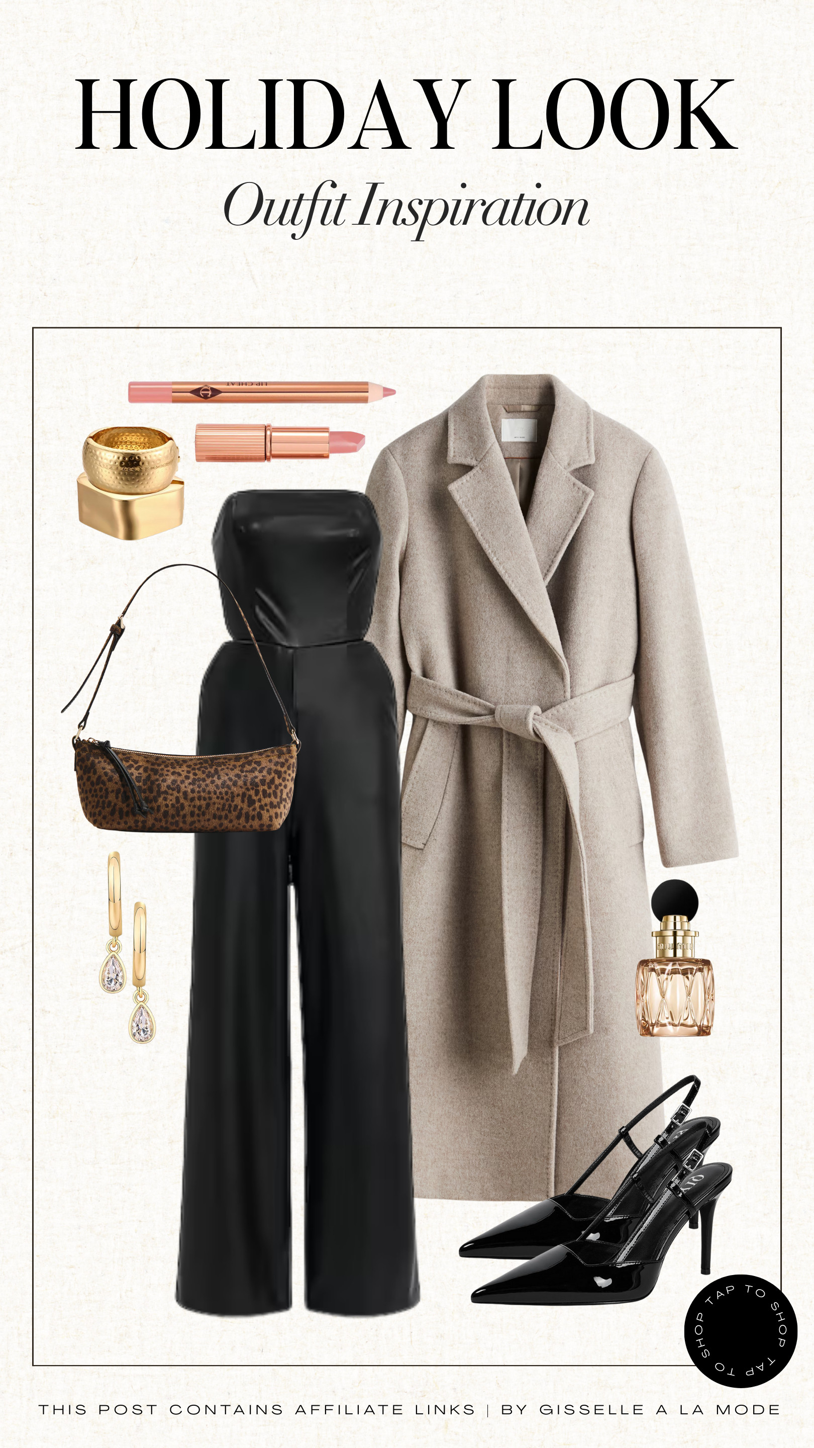 A timeless holiday look ✨ Sleek black, soft neutrals, and gold details for a classy, polished night-out outfit. 

 #LTKHoliday #LTKootd #LTKSeasonal