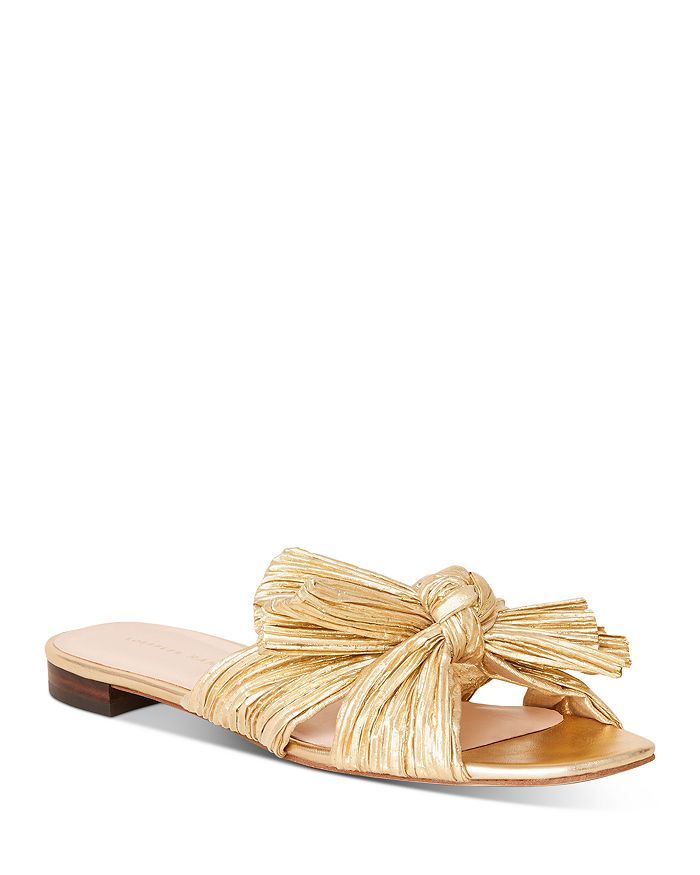 Women's Daphne Pleated Slide Sandals | Bloomingdale's (US)