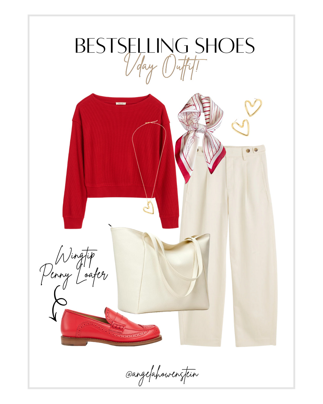 An easy V-Day look built around a bestselling wingtip penny loafer—polished, comfortable, and effortlessly put together.

#LTKStyle #Bestseller #EverydayOutfit #CasualChic #WardrobeEssentials #LoaferStyle #ValentinesLook
 

 #LTKValentine #LTKootd #LTKBeauty