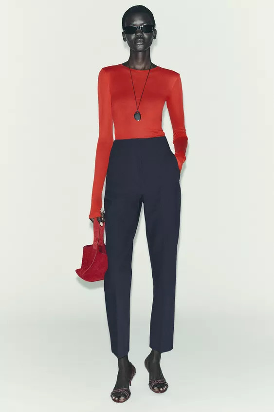 PANTS WITH A HIGH WAIST | Zara US