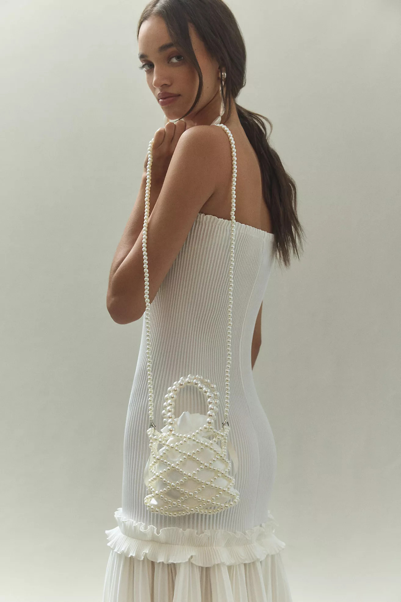 Gracie Pearl Satin Bag | Anthropologie (US)