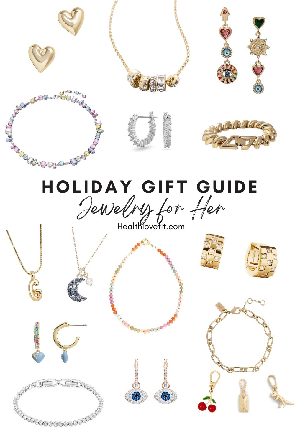 Holiday gift guide: jewelry for her! I picked some of my favorites that you can gift for yourself or others. I love splashes of color, with classic style jewelry. 

Tags: holiday gift ideas, Christmas gift ideas, necklaces, earrings, charm bracelets, jewelry gifts for her, gifts for her

#LTKSaleAlert #LTKGiftGuide #LTKHoliday