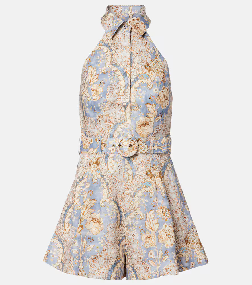 Zimmermann Daylight printed linen romper | Mytheresa (US/CA)