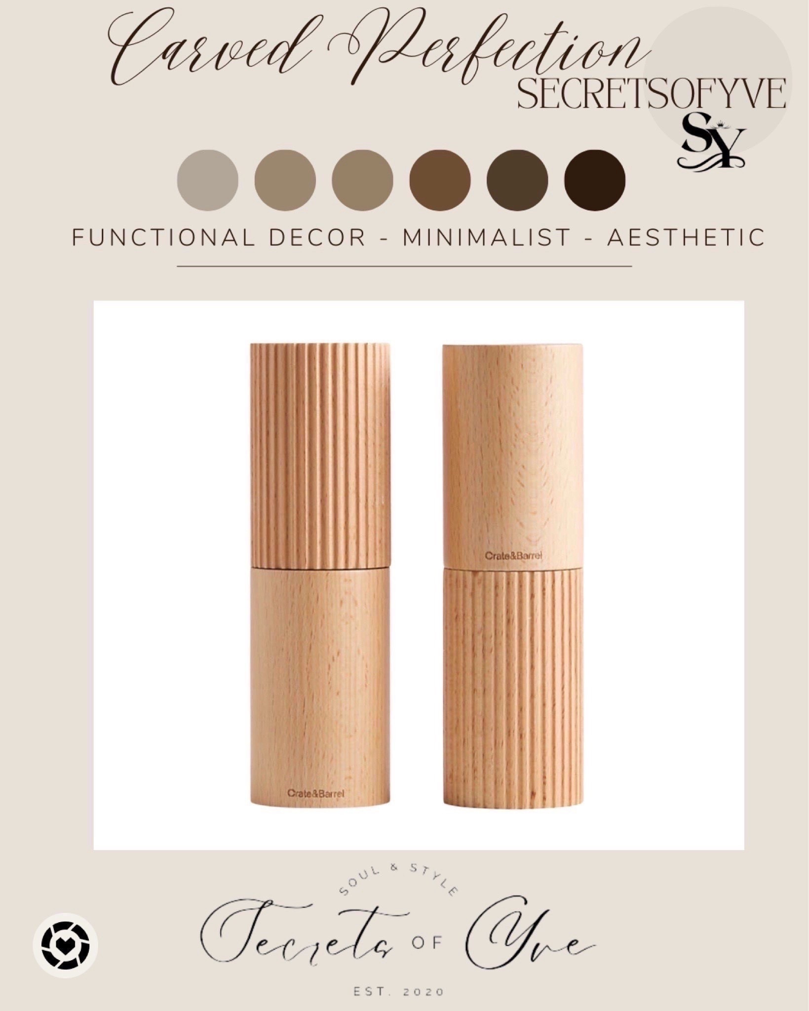 Secretsofyve: Carved salt & pepper mills perfect for your home, and to gift loved ones or newlyweds! @crate&barrel
#Secretsofyve #ltkgiftguide
Always humbled & thankful to have you here.. 
CEO: PATESI Global & PATESIfoundation.org
 @secretsofyve : where beautiful meets practical, comfy meets style, affordable meets glam with a splash of splurge every now and then. I do LOVE a good sale and combining codes! #ltkstyletip #ltksalealert #ltku #ltkfoodie secretsofyve

#LTKWedding #LTKHome #LTKSeasonal