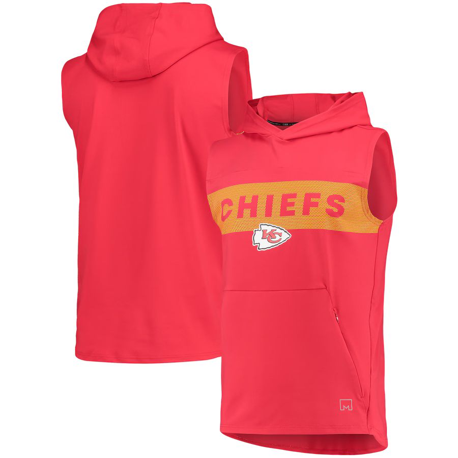 Kansas City Chiefs MSX by Michael Strahan Active Sleeveless Pullover Hoodie - Red | Fanatics