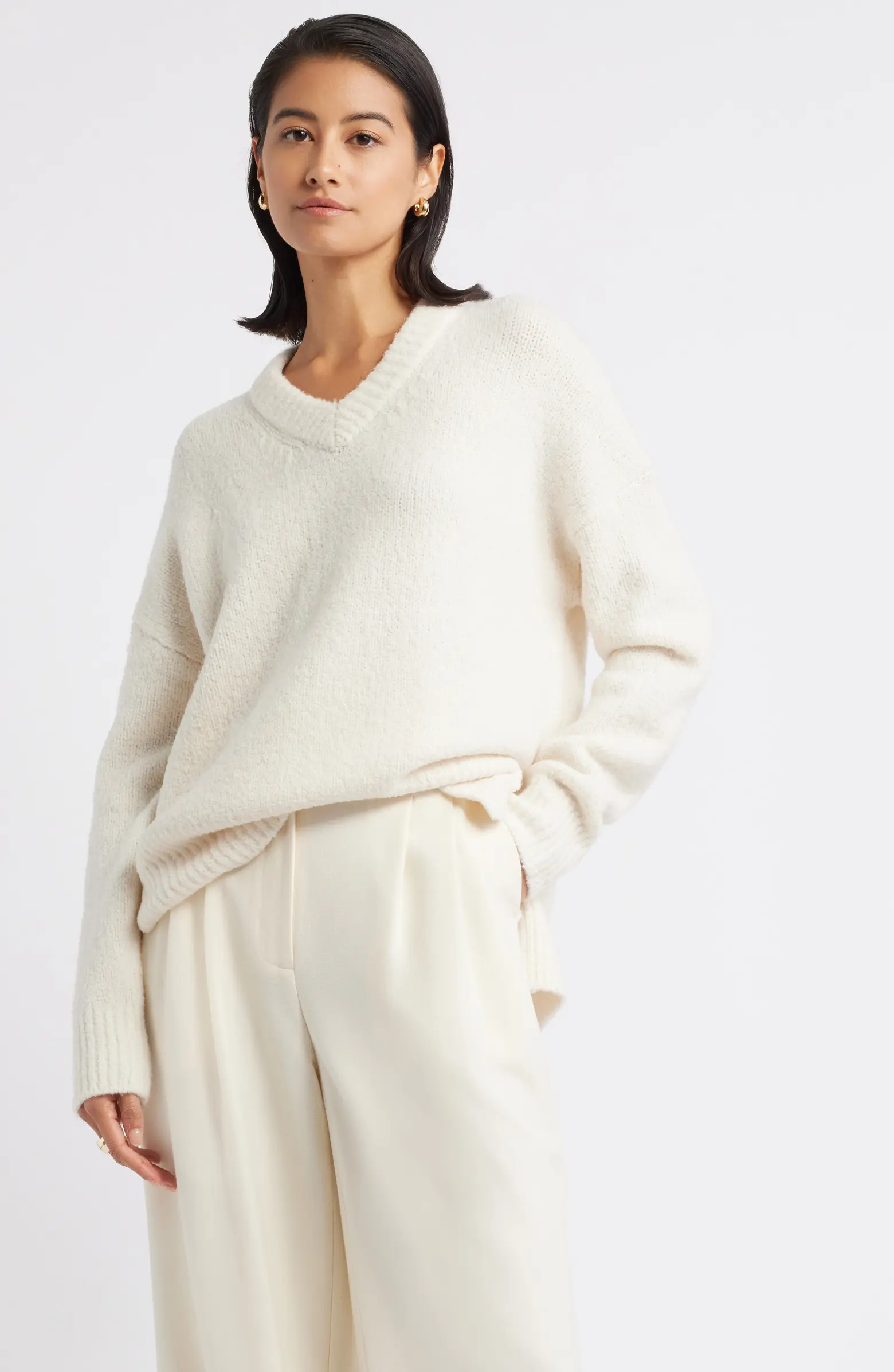 Wool Blend V-Neck Sweater | Nordstrom