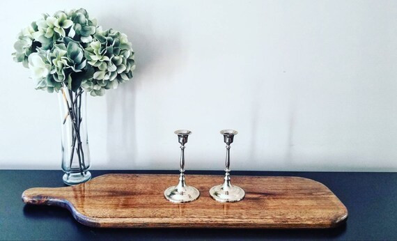 SET OF 2 - Vintage German Silver Plated Candle Sticks - Silver Finish Candle Holders - Aged Silve... | Etsy (US)