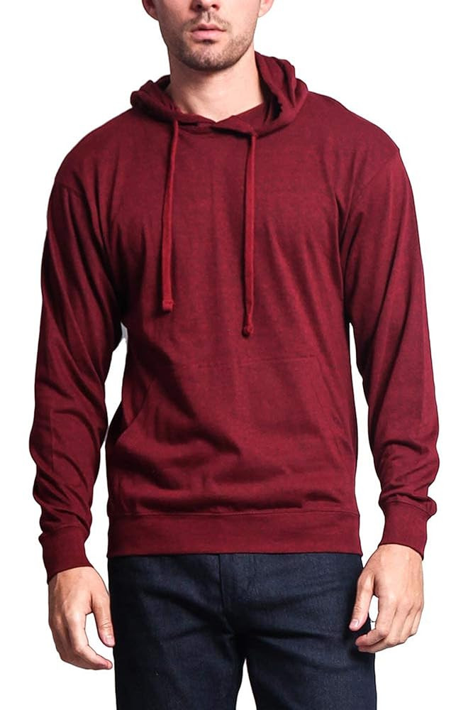 G-Style USA Men's Cross-Dyed Heather Jersey Lightweight Pullover Hoodie Sweatshirt | Amazon (US)