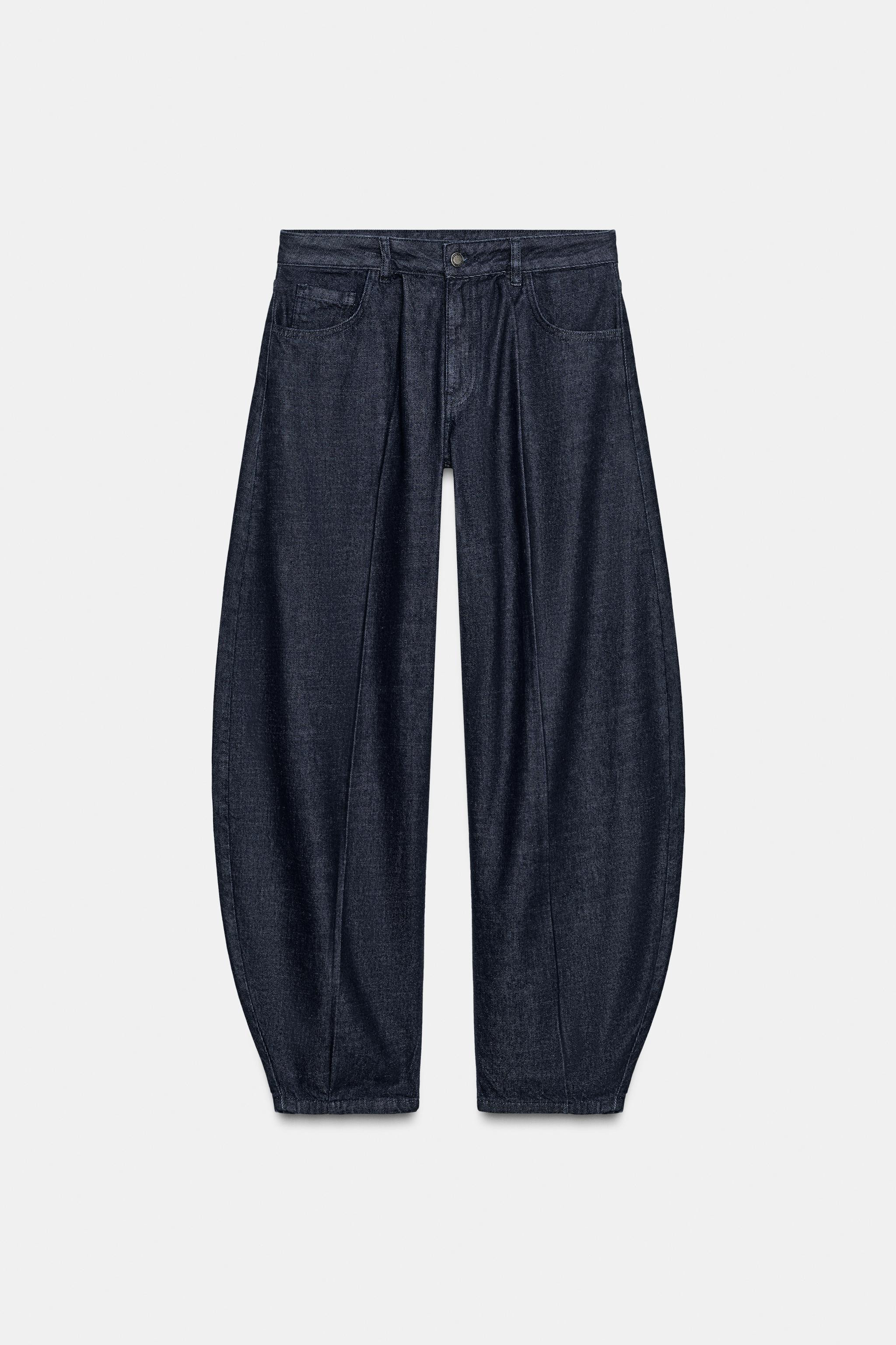 ZW COLLECTION MID-RISE BALLOON JEANS | Zara UK