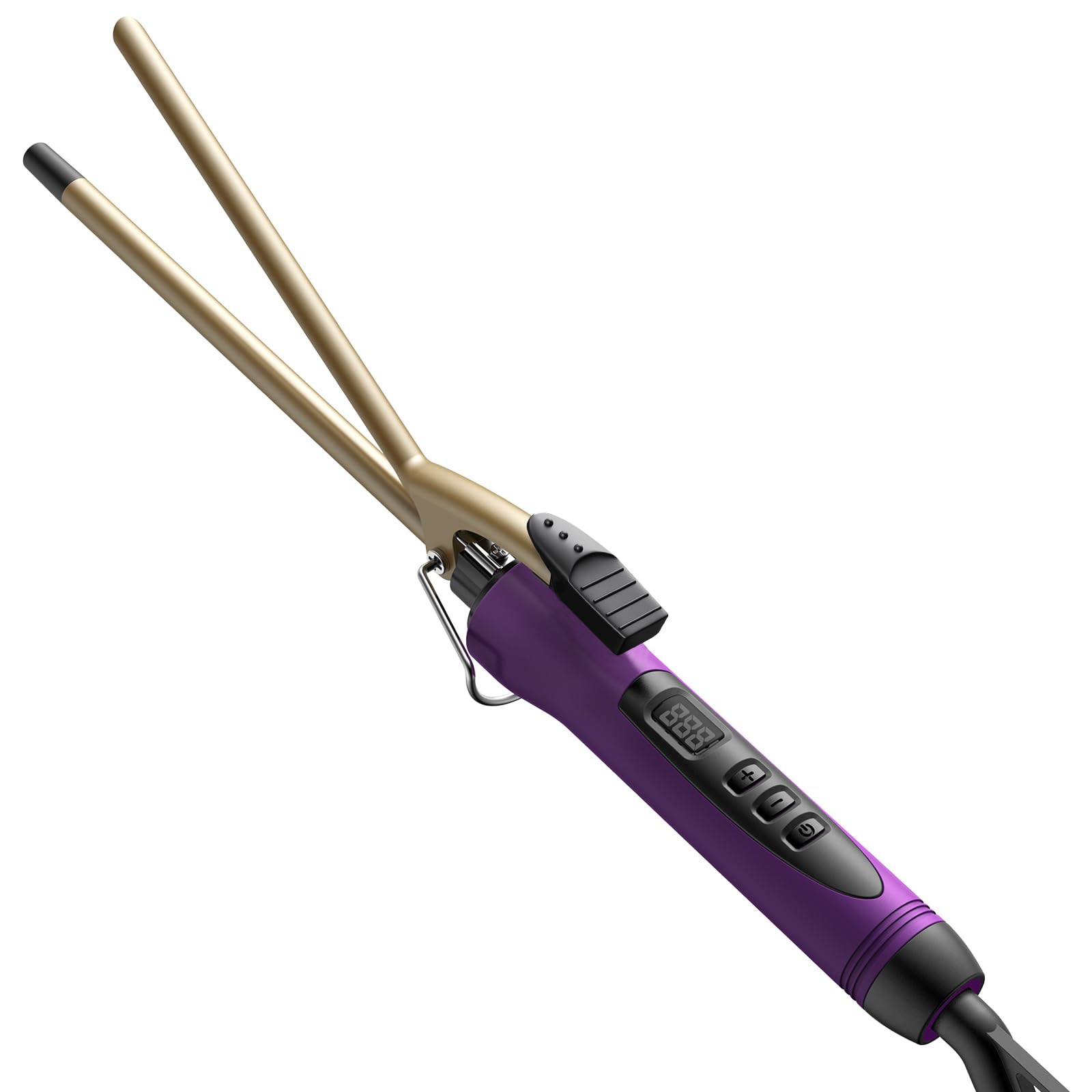 3/8 Inch Small Ceramic Curling Wand with Adjustable Temperature for Short & Long Hair | Amazon (US)