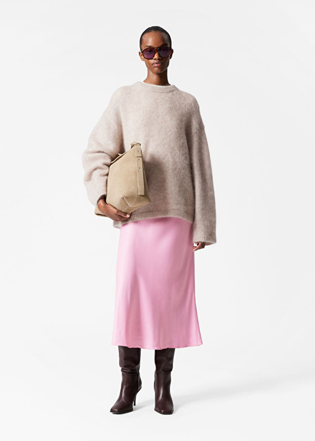 Satin Midi Skirt | & Other Stories - US