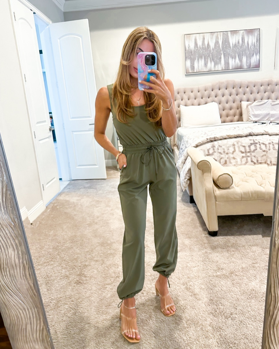 Green jumpsuit xxsp on sale code AFBELBEL clear amazon heels 

#LTKsalealert #LTKunder100 #LTKaustralia