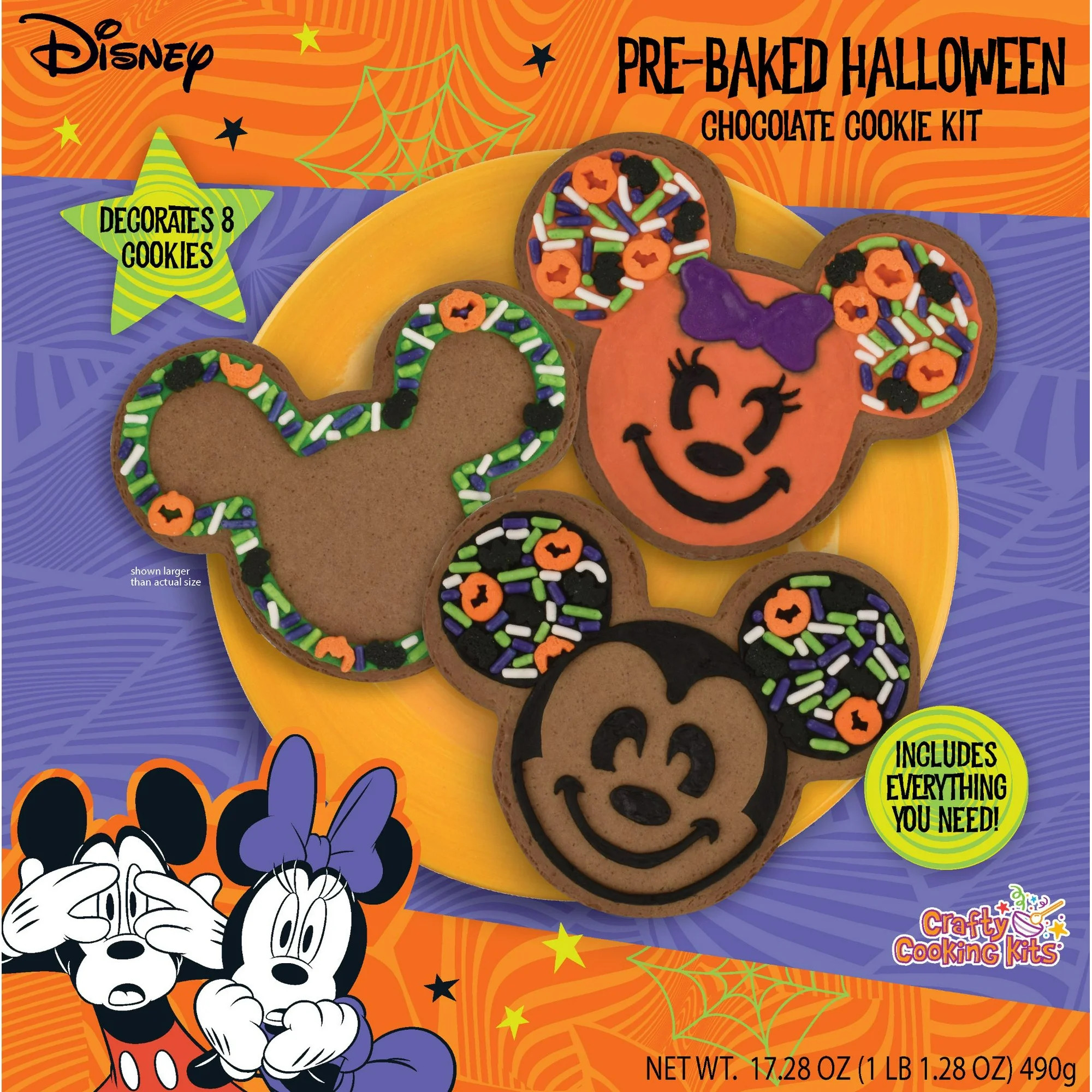 Disney's Mickey and Minnie Pre-Baked Halloween Chocolate Cookie Kit, 1 Kit - Walmart.com | Walmart (US)