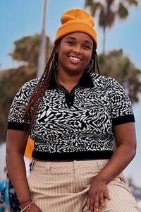 Plus Size Checkered Sweater-Knit Shirt | Forever 21 | Forever 21 (US)