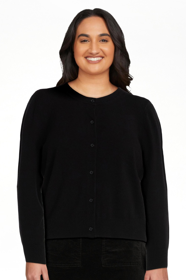 Free Assembly Women's and Women's Plus Solid, Stripe, & Print Classic Cozy Yarn Cardigan Sweater,... | Walmart (US)