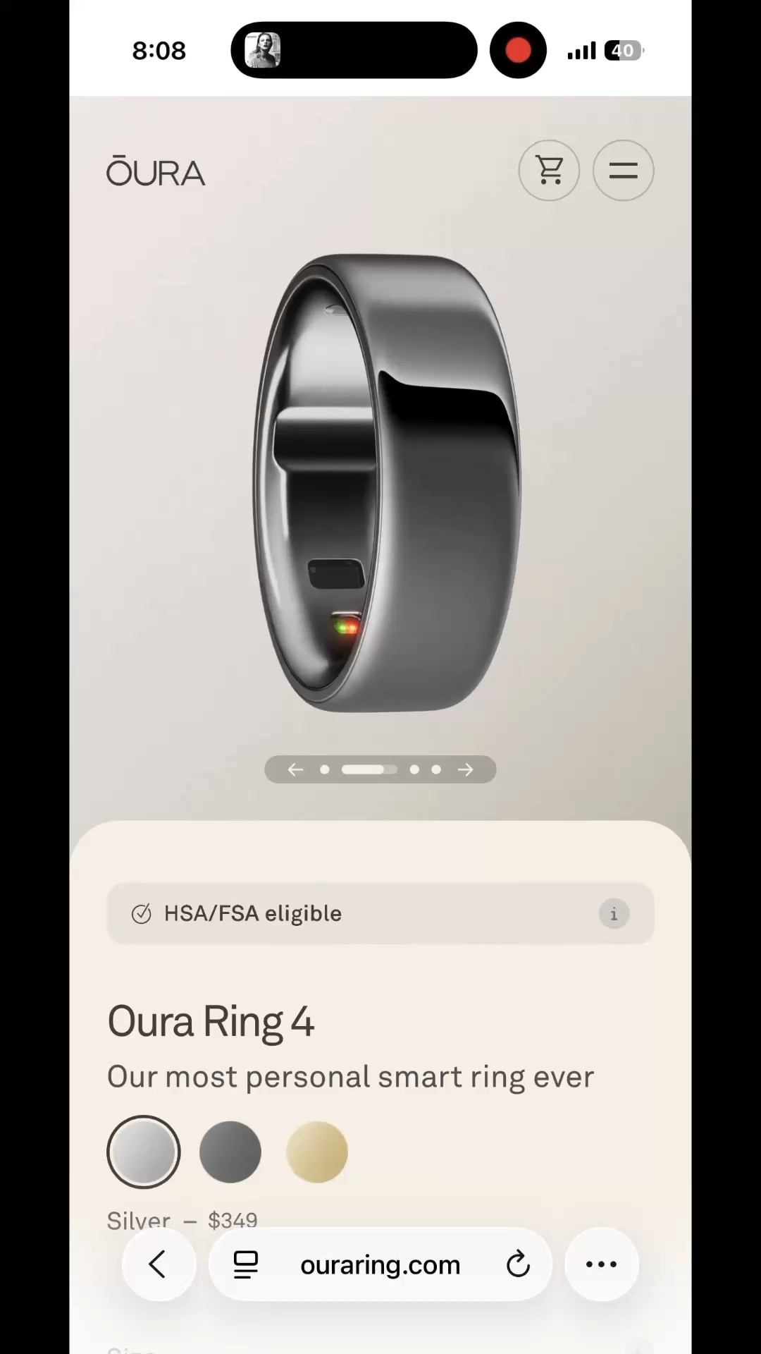 The new oura ring!! So slim and sleek!

#LTKfitnessgoals #LTKActive #LTKmorningroutine