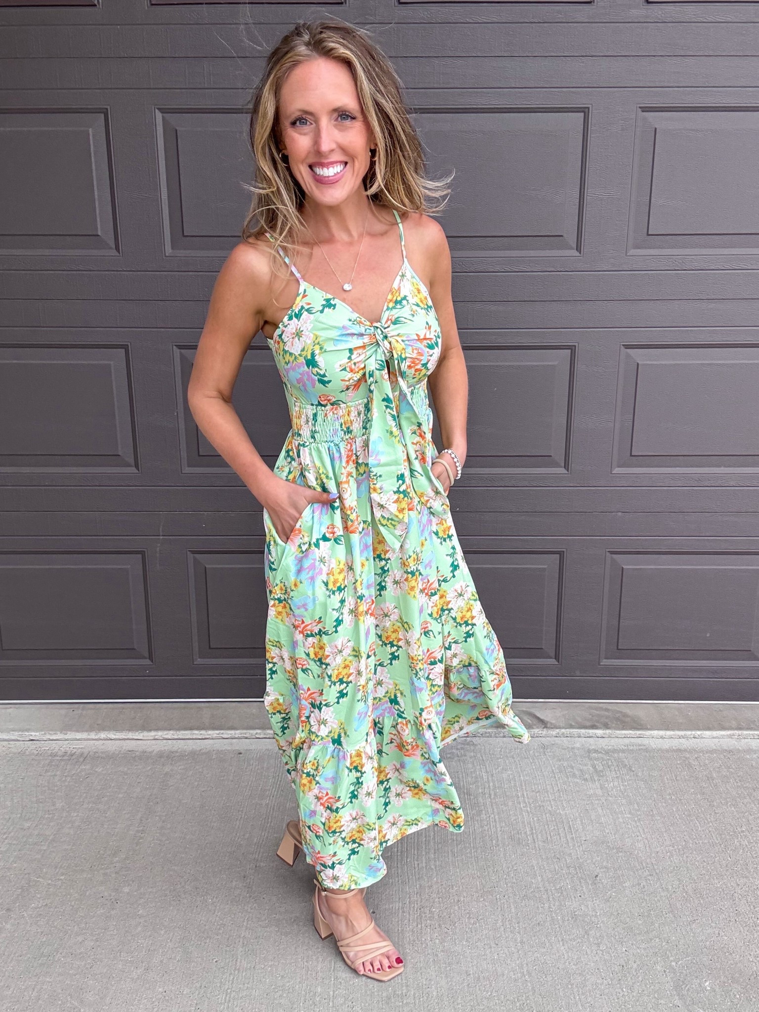 This green floral print maxi dress is so, so good! 💚 Loving all the colors and the overall fit of the dress! Wearing a small.

As an Amazon Influencer I earn commission on qualifying purchases.

Mom style, green print dress, floral boho maxi dress, resort wear, wedding guest dress, spring dresses, green dress

#LTKMidsize #LTKootd #LTKMothersDay