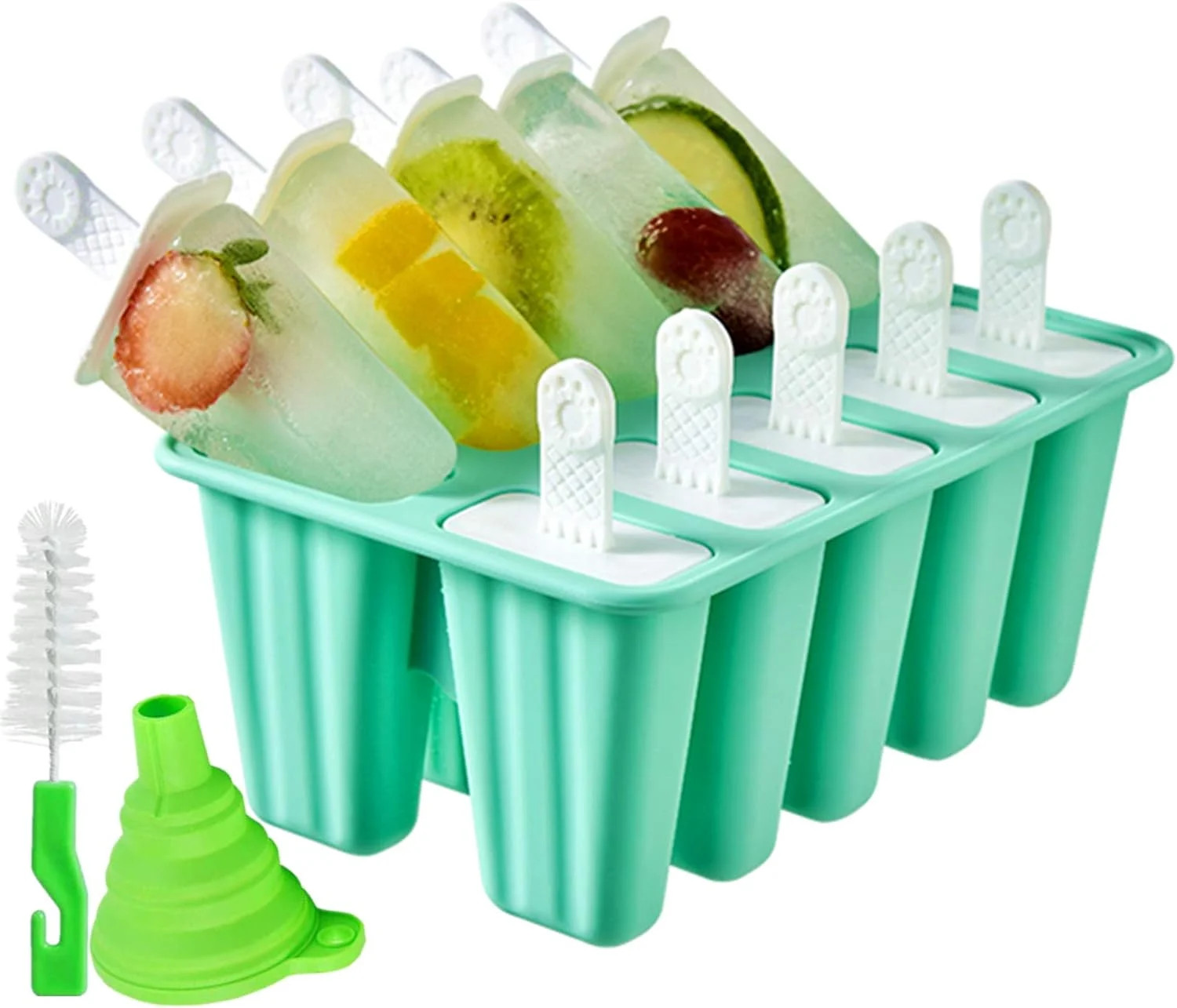 SUSWIM Popsicle Molds 10 Pieces Silicone Ice Pop Molds Popsicle Mold Reusable Easy Release Ice Po... | Walmart (US)
