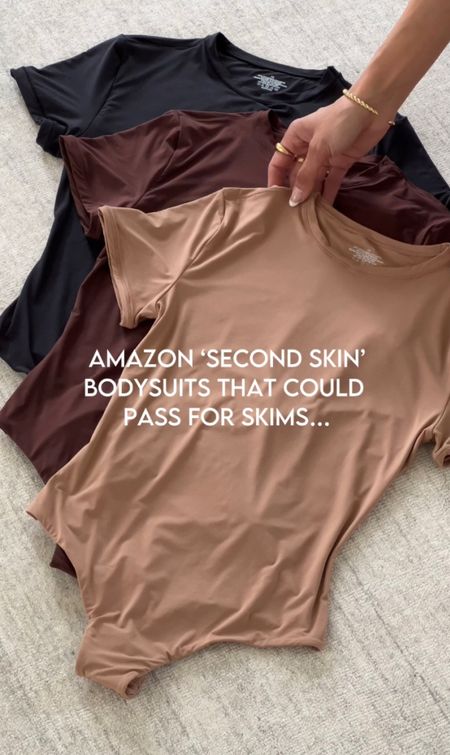 Sweet sister!!! 😚💕 Happy to send links!!! These bodysuits have that second-skin, buttery softness feel we all love!!!! Perfect to wear as a top or as a base layer, these are wardrobe essentials!! Wearing size XS in bodysuits (the tan one is limited in sizes so an alternative is linked ☺️) and size 24 in jeans!! I appreciate you girly!!! Thank youuu for being here!!! Xoxo!!! ❤️🌼🥰

#LTKunder50 #LTKstyletip