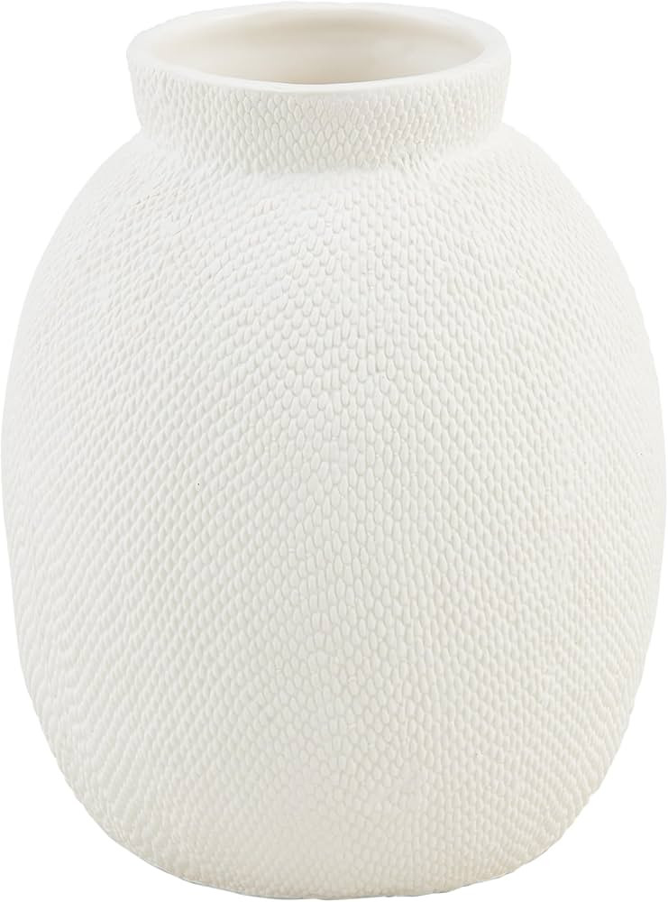 Mud Pie Short Pressed Textured Vase; 8" x 9" Dia | Amazon (US)