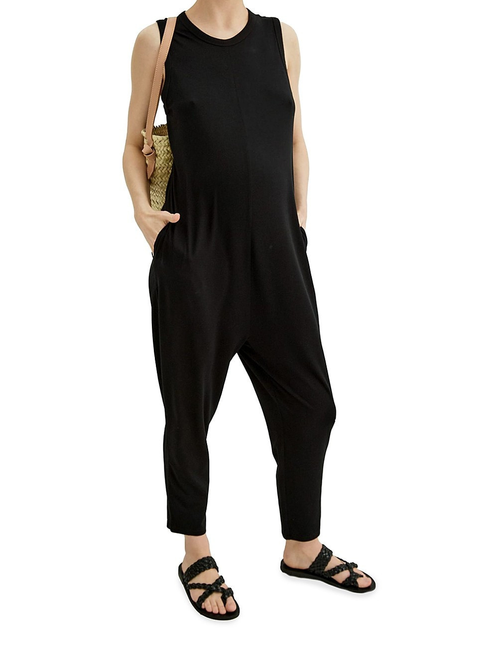Women's The Walkabout Maternity Nursing Friendly Jumper - Black - Size XL | Saks Fifth Avenue