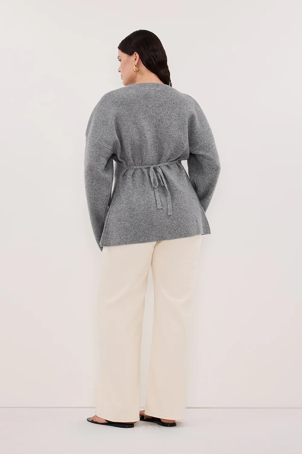 MARTHA GREY MARLE CINCHED CARDIGAN | DISSH