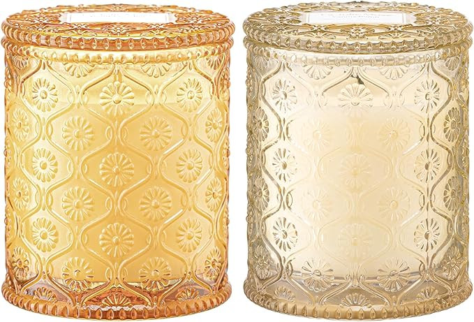LA Jolie Muse Fall Candles, Pumpkin Chai Scented Candle, Vanilla Bomb Candle, Autumn Candle Gift,... | Amazon (US)
