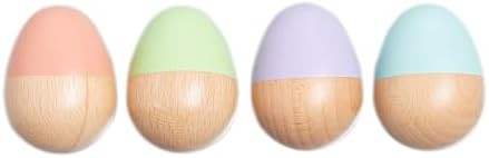 Pearhead Easter Wooden Egg Shakers Baby Toy Set – 4-Piece Montessori Musical Sensory Toy for In... | Amazon (US)