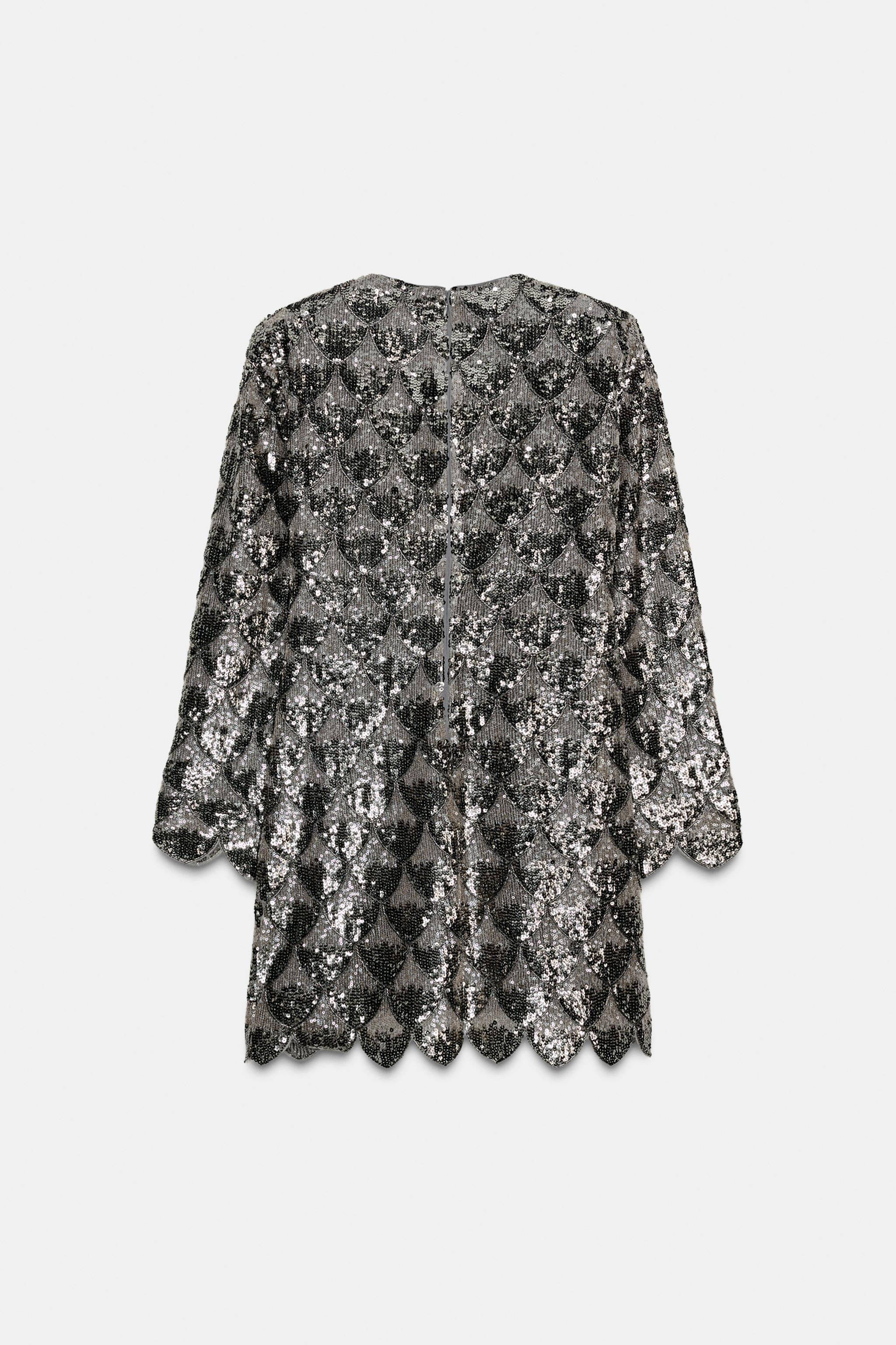 ZW COLLECTION SEQUIN MINI DRESS | Zara US