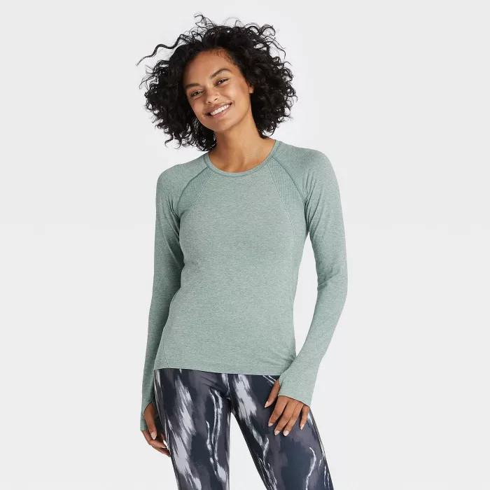 Women's Seamless Core Long Sleeve T-Shirt - All in Motion™ | Target