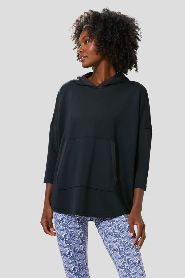 Black Hoodie Swing Sweatshirt | Tuckernuck (US)