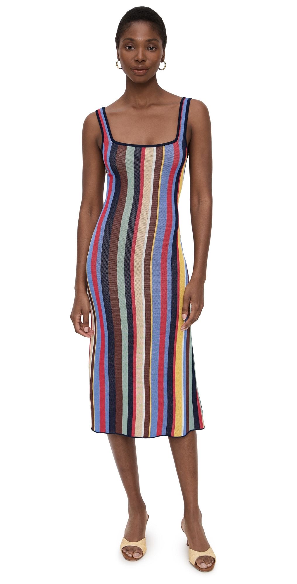 STAUD Katie Dress Market Stripe L | Shopbop