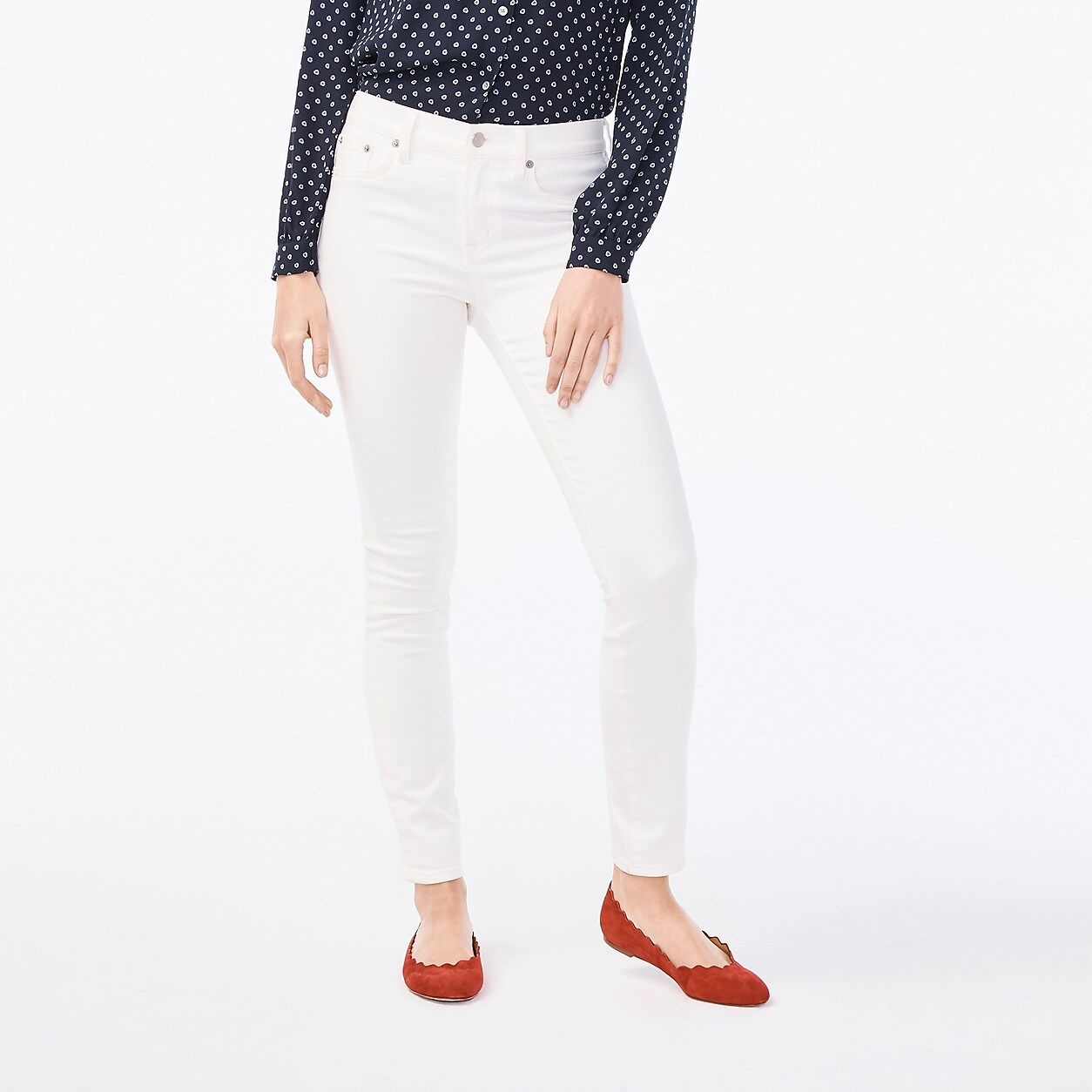 White wash skinny jean with 30" inseam | J.Crew Factory