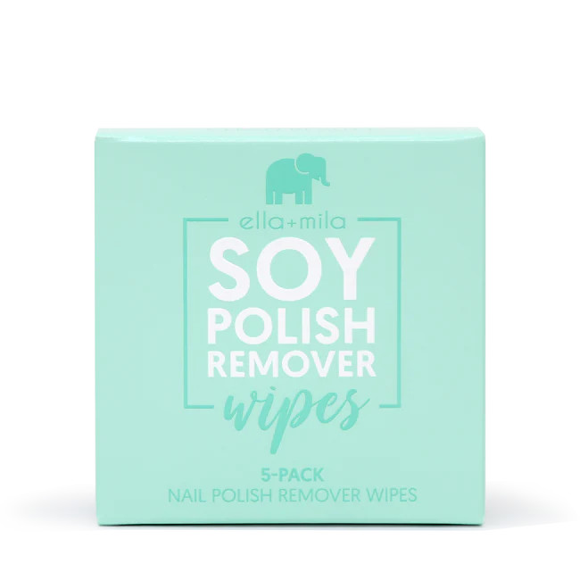 Soy Nail Polish Remover Wipes - Unscented | ella+mila