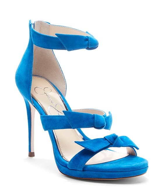 Kaycie Suede Bow Sandals | Dillards