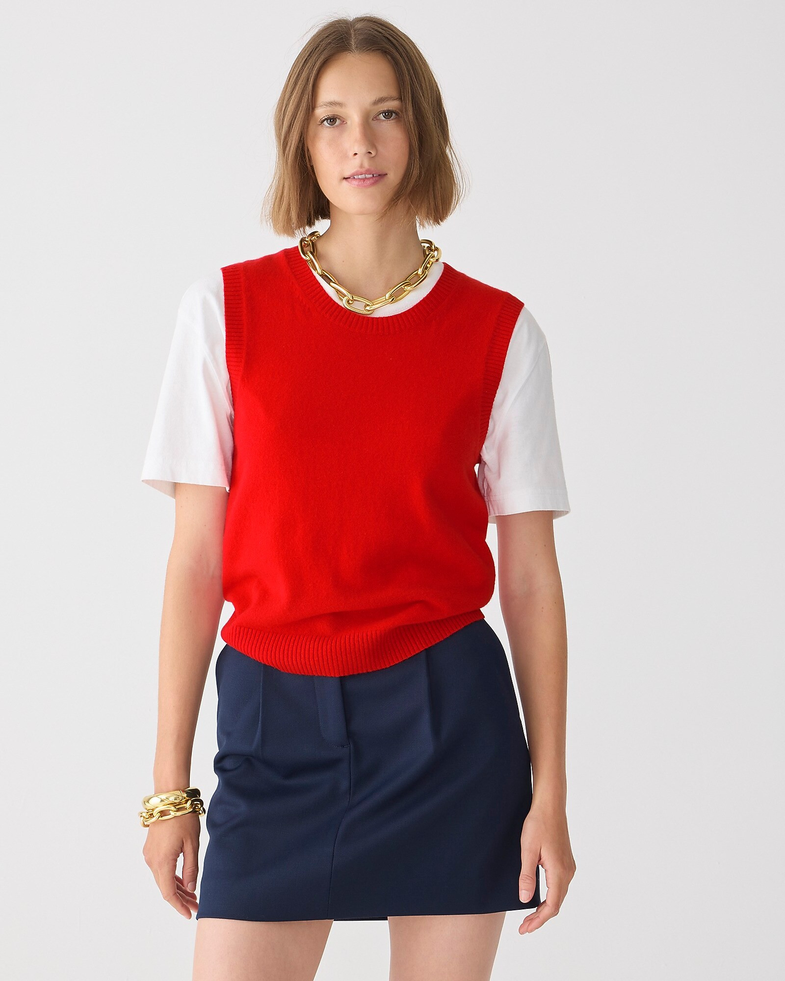 Cashmere crewneck sweater shell | J. Crew US