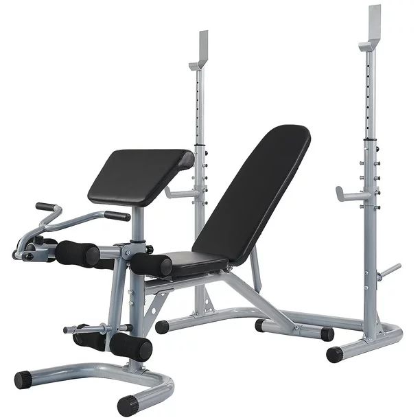 Everyday Essentials RS 60 Multifunctional Workout Station Adjustable Olympic Workout Bench with... | Walmart (US)