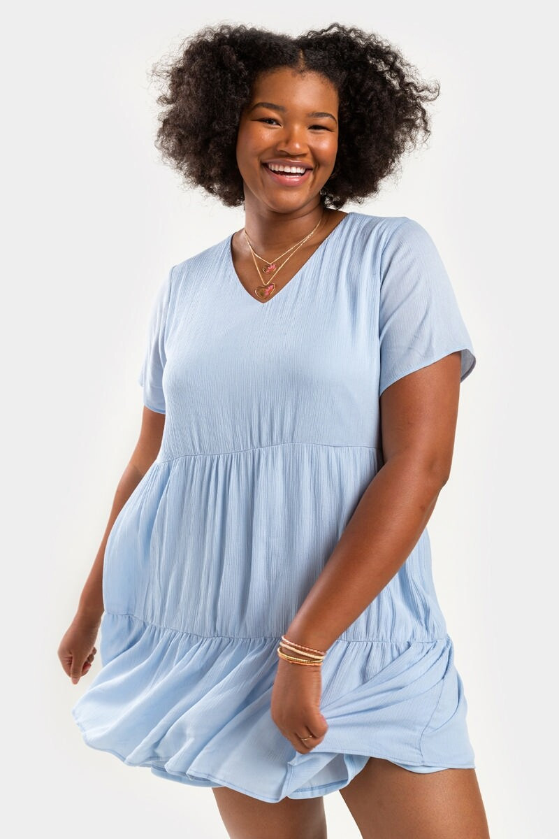 Aby Tiered Swing Babydoll Dress | Francesca’s Collections