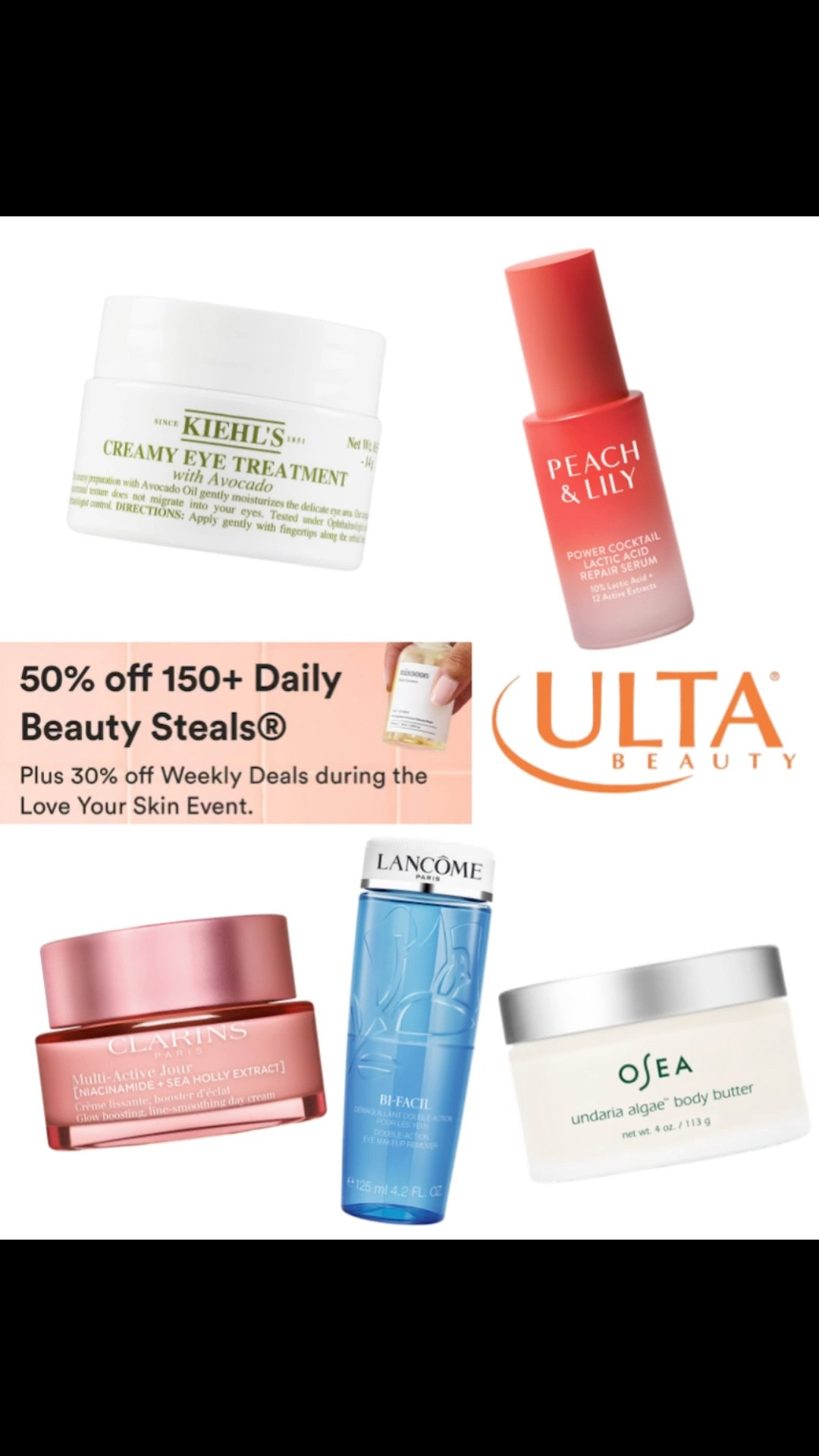 Added some animation to this collage series — what do you think?! ✨

Today’s steals from Ulta’s Love Your Skin Event 💖🧡🩷

#Skincare #Ulta #Skin #LoveYourSkinEvent #UltaBeauty #Kiehls #Clarins #Lancome #OSEA #Peach&Lily #LeahGlows 

#LTKSaleAlert #LTKFindsUnder50 #LTKBeauty