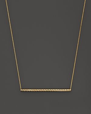 Zoe Chicco 14K Yellow Gold Tiny Spiked Long Bar Necklace, 17 | Bloomingdale's (US)